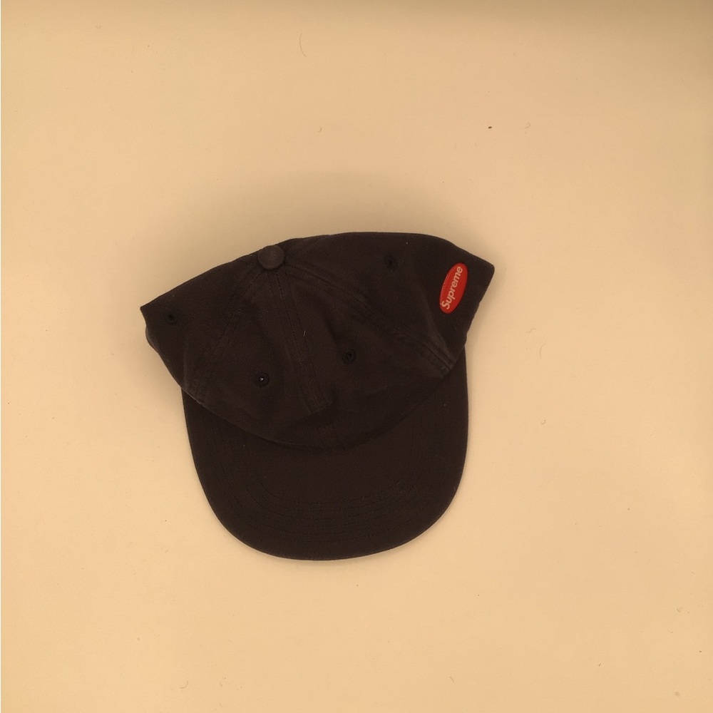 Supreme Side Rubber Patch Camp Cap Navy - image 2